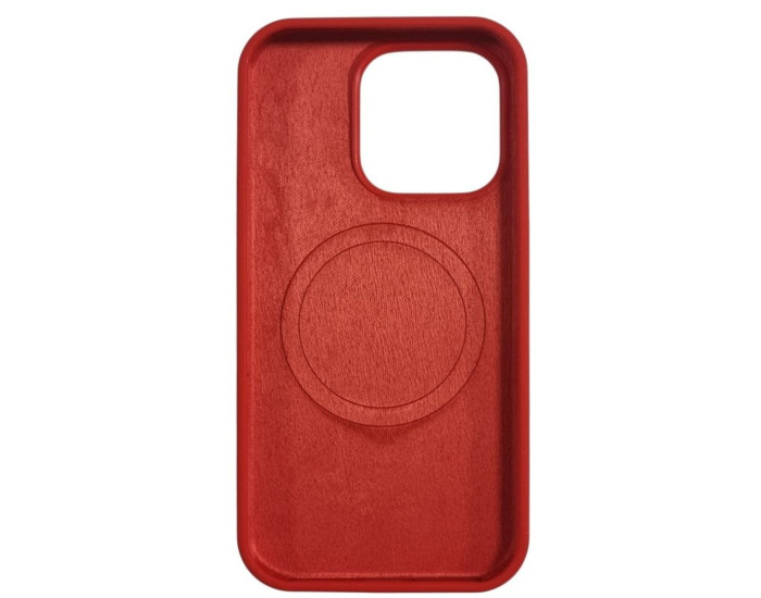 Чохол-силікон оригінал Full Soft Matte with MagSafe (no logo) iPhone 17 Pro Max, червоний
