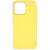 Чехол-силикон оригинал Full Soft Matte (no logo) iPhone 15 Pro Max, желтый