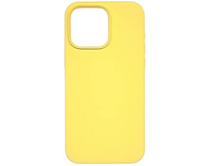 Чохол-силікон оригінал Full Soft Matte (no logo) iPhone 15 Pro Max, Жовтий