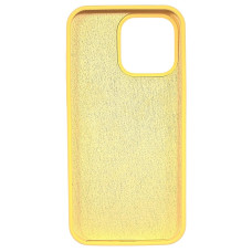 Чохол-силікон оригінал Full Soft Matte (no logo) iPhone 15 Pro Max, Жовтий