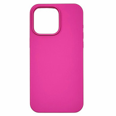 Чохол-силікон оригінал Full Soft Matte (no logo) iPhone 15 Pro Max, Малиновий