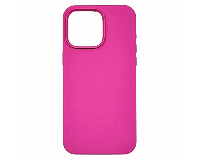 Чохол-силікон оригінал Full Soft Matte (no logo) iPhone 15 Pro Max, Малиновий