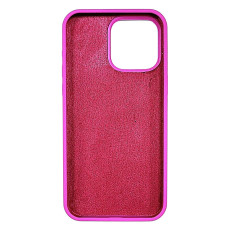 Чохол-силікон оригінал Full Soft Matte (no logo) iPhone 15 Pro Max, Малиновий