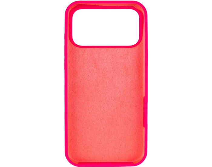 Чехол-силикон оригинал Case Full Protective (no logo) iPhone 17 Pro, ярко-розовый