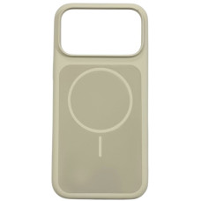 Чехол-силикон Velvet Ring MagSafe iPhone 17 Pro Max, кремовый
