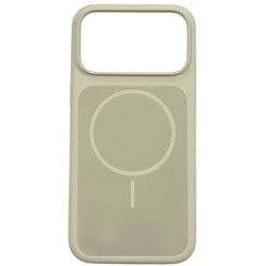 Чехол-силикон Velvet Ring MagSafe iPhone 17 Pro Max, кремовый