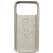 Чехол-силикон Velvet Ring MagSafe iPhone 17 Pro Max, кремовый