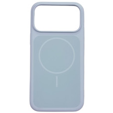 Чехол-силикон Velvet Ring MagSafe iPhone 17 Pro Max, сладкий синий