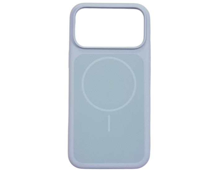 Чехол-силикон Velvet Ring MagSafe iPhone 17 Pro Max, сладкий синий