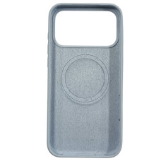Чехол-силикон Velvet Ring MagSafe iPhone 17 Pro Max, сладкий синий