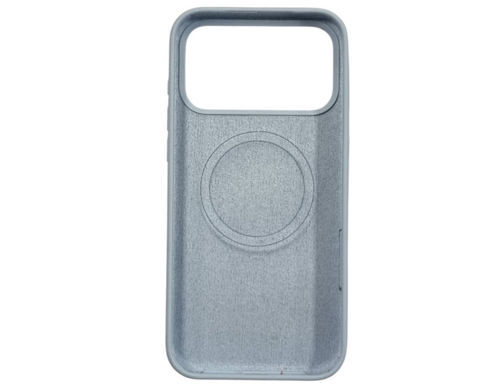 Чехол-силикон Velvet Ring MagSafe iPhone 17 Pro Max, сладкий синий