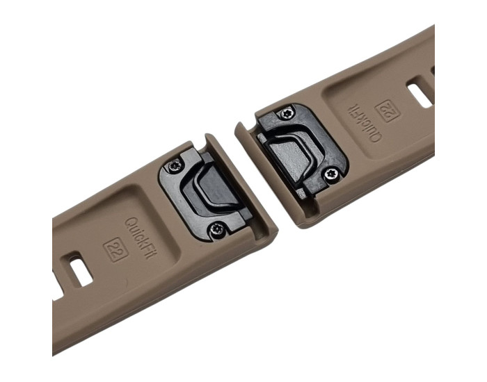 Ремінець Sripe для Garmin 22mm, Коричневий