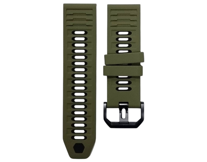 Ремінець для Garmin 22mm, оливковий/чорний