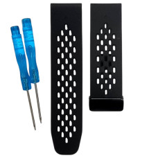 Ремінець перфорація для Garmin 20mm, чорний