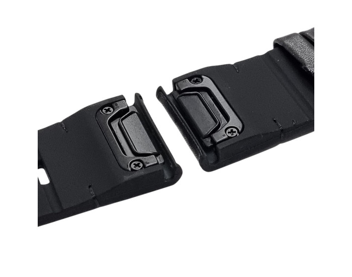 Ремінець шкіряний для Garmin 26mm, чорний