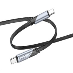 Кабель USB-C Hoco U119 Machine charging data cable Type-C to Type-C (60W/1,2m) черный