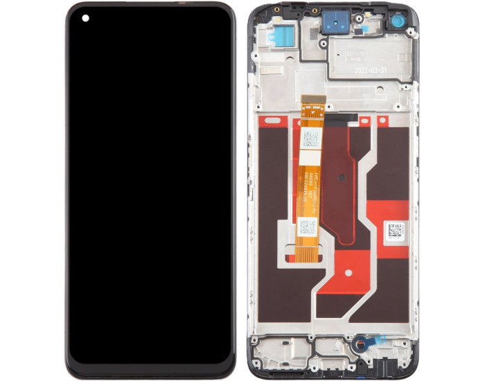 Дисплей с сенсорным экраном (модуль) Realme 9i / Oppo A96 4G, черный с рамкой оригинал (BS066FBM-L05-MB00) (FPC-HTF066F012)