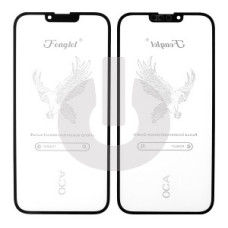 Скло фронтальне iPhone 13/13 Pro, чорне, Feaglet