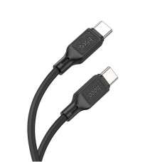 Кабель USB Hoco X90 Cool Silicone Charging Data Cable Type-C to Type-C (3A/PD60W/1m) Black