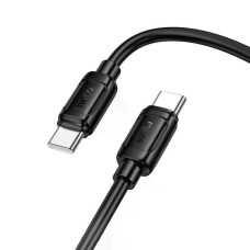 Кабель USB-C Hoco X115 Surpass charging Type-C to Type-C (600W/1.2m) черный