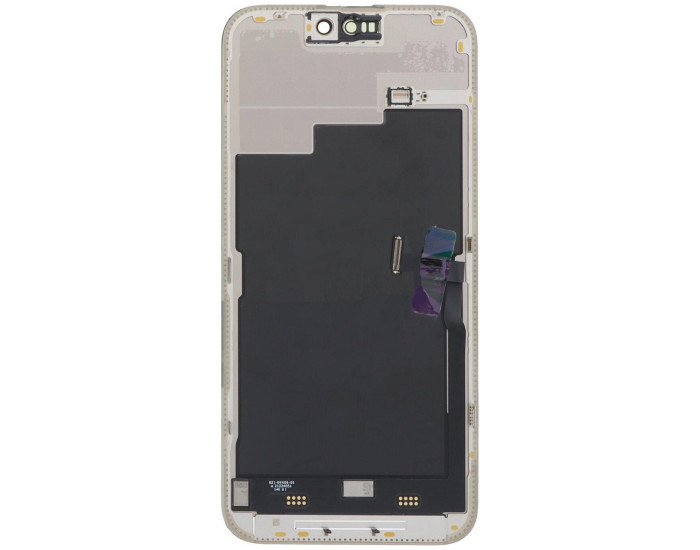 Дисплей с сенсорным экраном (модуль) iPhone 15 Pro Max, черный, оригинал восстановленный, с верхним шлейфом