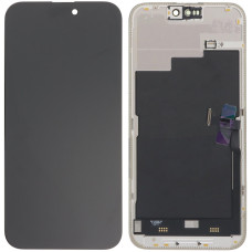 Дисплей с сенсорным экраном (модуль) iPhone 15 Pro Max, черный, сервисная упаковка, оригинал