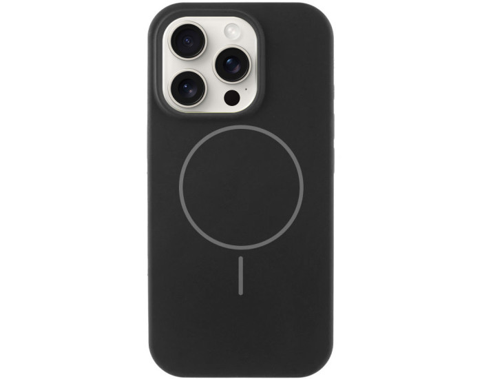 Чохол-силікон оригінал Full Protective with MagSafe (no logo) iPhone 15 Pro Max, чорний