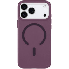 Чохол-силікон Matte Color with Magsafe iPhone 17 Pro Max/18 Pro Max, Вишневий