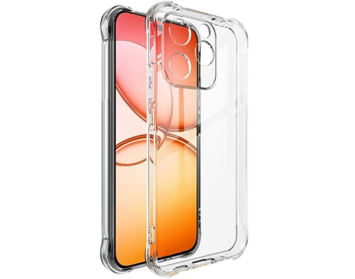 Чохол-силікон Getman Ease logo посилені кути Realme 15T, Прозорий
