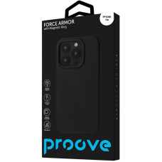 Чехол-силикон Proove Force Armor Case with MagSafe Ring iPhone 16e/17e, черный