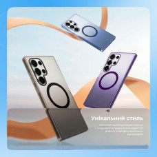 Чехол-силикон Proove Shadow Star Case with MagSafe Ring Samsung S25 Ultra, синий