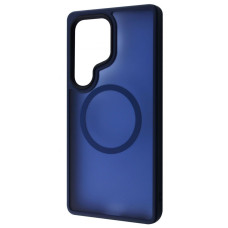 Чехол-силикон WAVE Matte Insane Case with MagSafe Ring Samsung S25 Ultra, темно-синий