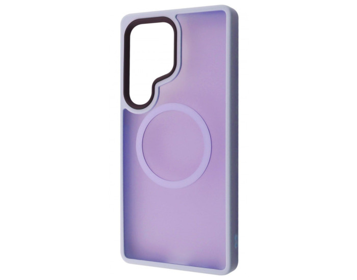 Чохол-силікон WAVE Matte Insane Case with MagSafe Ring Samsung S25 Ultra, світло-фіолетовий