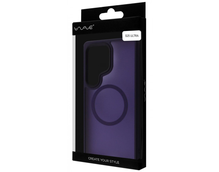 Чохол-силікон WAVE Matte Insane Case with MagSafe Ring Samsung S25 Ultra, світло-фіолетовий