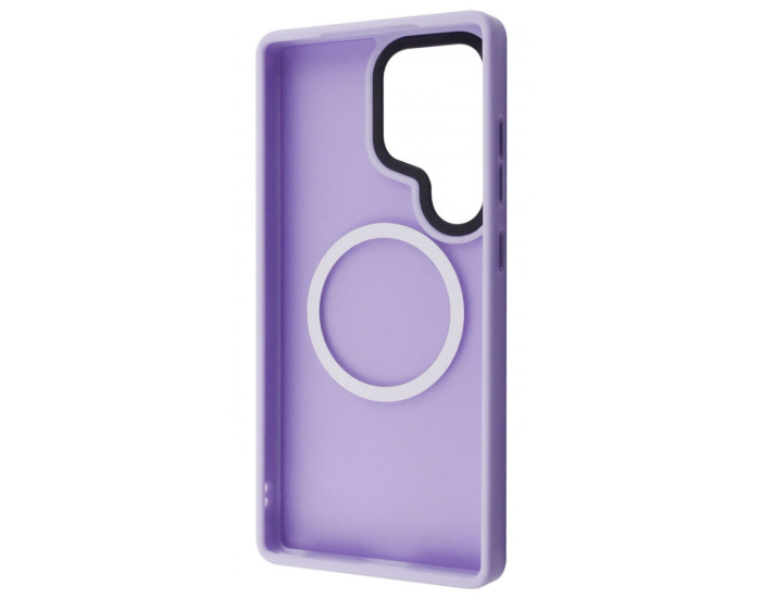Чохол-силікон WAVE Matte Insane Case with MagSafe Ring Samsung S25 Ultra, світло-фіолетовий