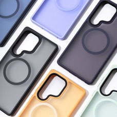 Чохол-силікон WAVE Matte Insane Case with MagSafe Ring Samsung S25 Ultra, світло-фіолетовий
