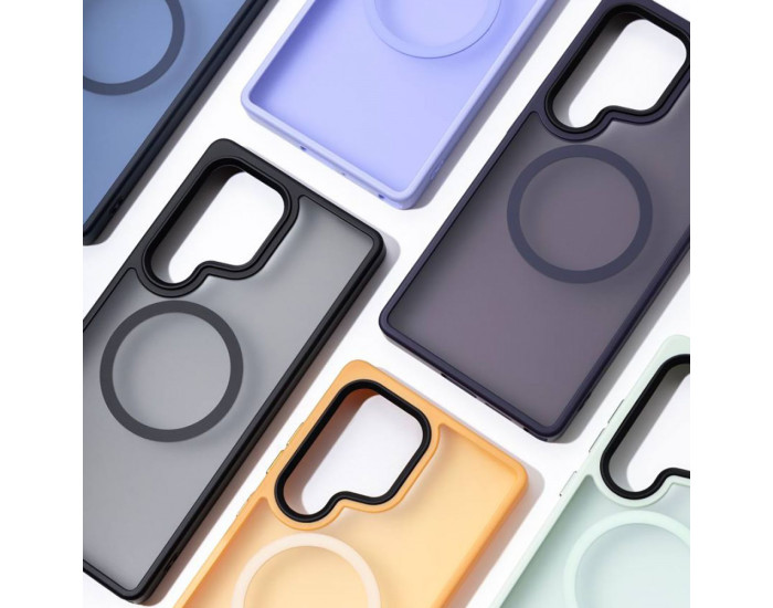 Чохол-силікон WAVE Matte Insane Case with MagSafe Ring Samsung S25 Ultra, світло-фіолетовий