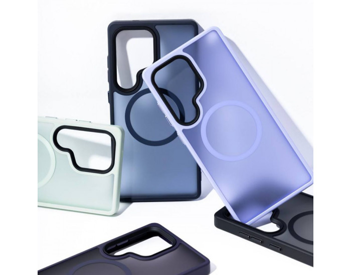 Чохол-силікон WAVE Matte Insane Case with MagSafe Ring Samsung S25 Ultra, світло-фіолетовий