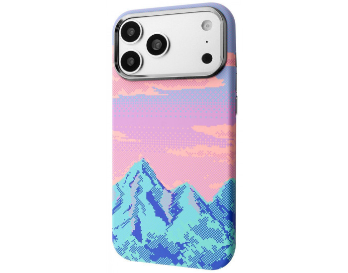 Чехол-силикон Proove Pixel Case with MagSafe Ring iPhone 17 Pro Max/18 Pro Max, Pink sunset
