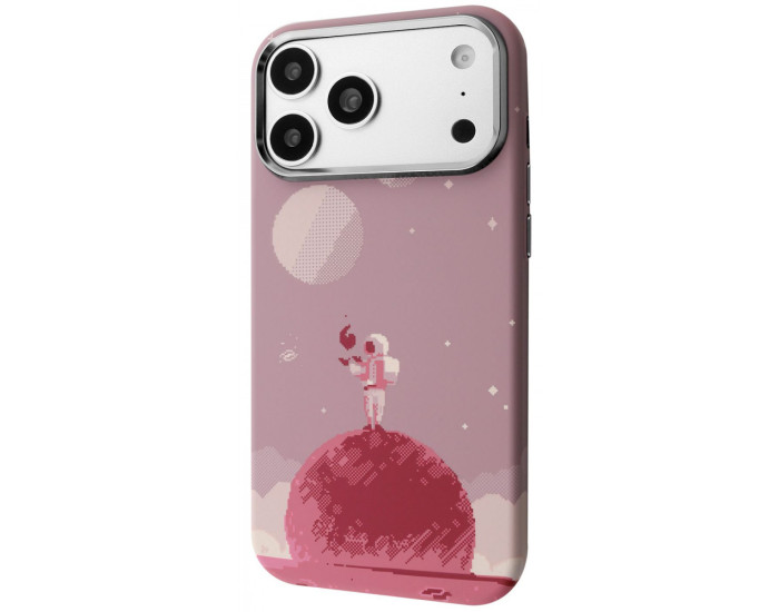 Чехол-силикон Proove Pixel Case with MagSafe Ring iPhone 17 Pro/18 Pro, Astronaut