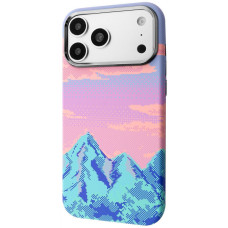 Чехол-силикон Proove Pixel Case with MagSafe Ring iPhone 17 Pro/18 Pro, Pink sunset
