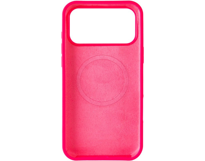 Чехол-силикон Silk Duo Color with MagSafe iPhone 17 Pro/18 Pro, ярко-розовый