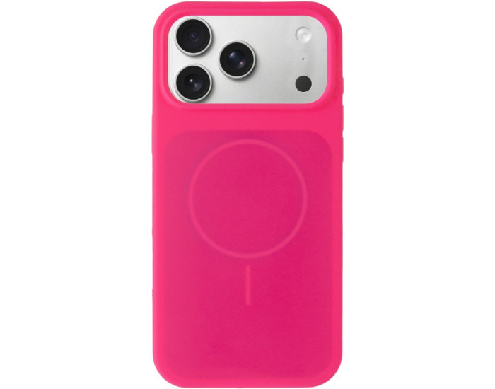 Чехол-силикон Silk Duo Color with MagSafe iPhone 17 Pro/18 Pro, ярко-розовый
