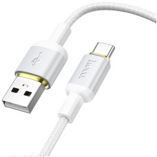 Кабель USB Hoco X128 Benefit USB to Type-C (36W/1m) белый