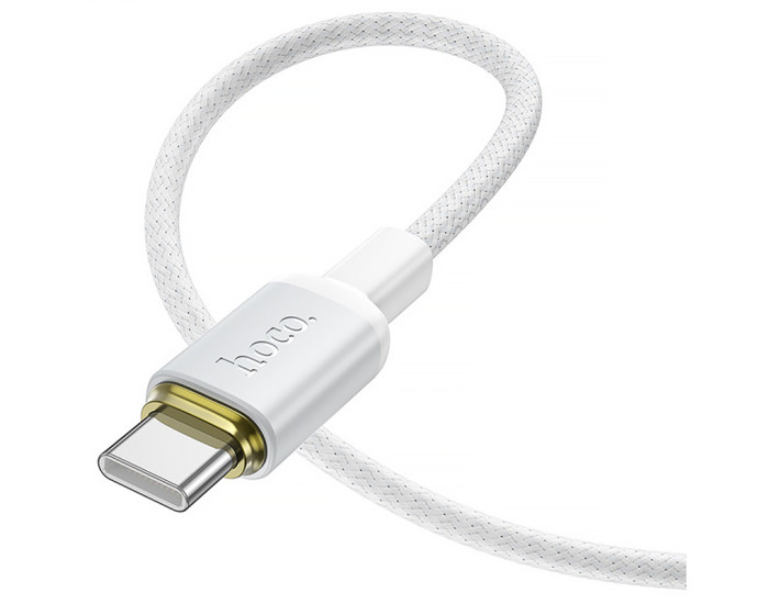 Кабель USB Hoco X128 Benefit USB to Type-C (36W/1m) белый