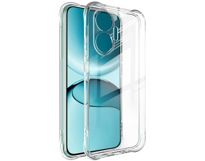Чехол-силикон Getman Ease logo усиленные углы Full Camera Xiaomi Poco F7, прозрачный