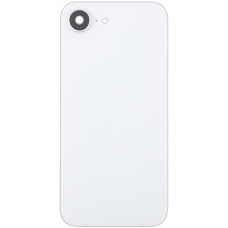 Задняя крышка iPhone 16e белая, с рамкой, в комплекте стекло камеры, оригинал