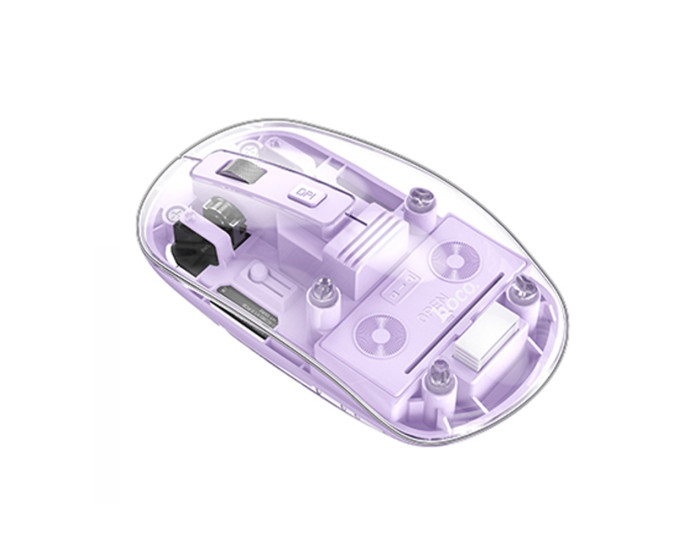 Мышь беспроводная Hoco GM29 Mysterious Dual-Mode Silent Wireless Mouse, фиолетовая