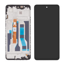 Дисплей з сенсорним екраном (модуль) Oppo A3 2020 /Oppo A3x, чорний з рамкою, оригінал, сервісна упаковка GXQC