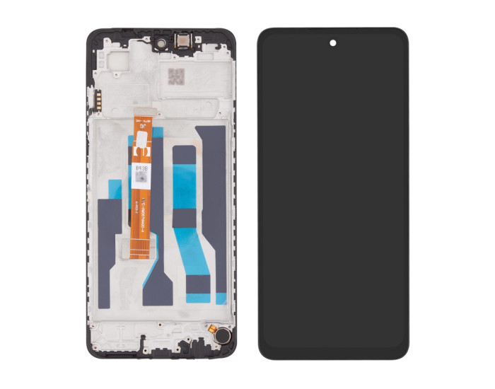 Дисплей з сенсорним екраном (модуль) Oppo A3 2020 /Oppo A3x, чорний з рамкою, оригінал, сервісна упаковка GXQC